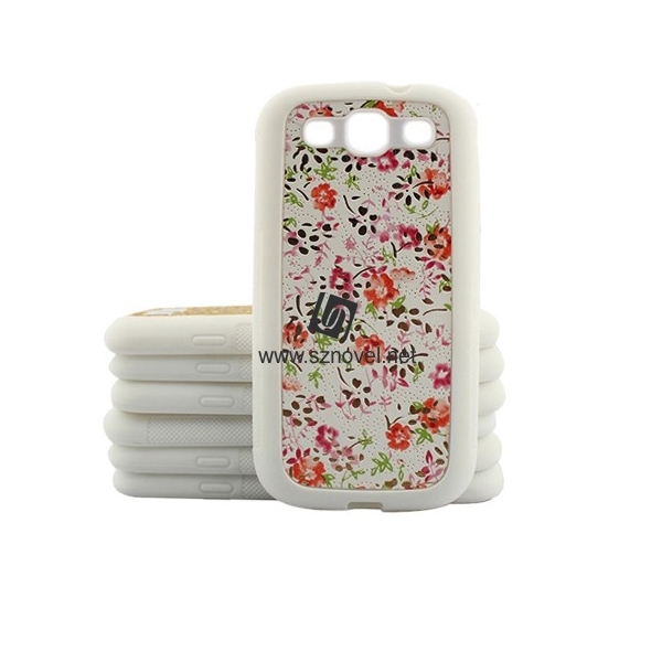 2D Sublimation Rubber Phone Case for SAM Galaxy S3