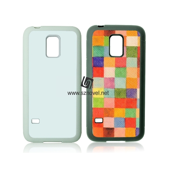 2D Sublimation Rubber Phone Case for SAM Galaxy S5 MINI