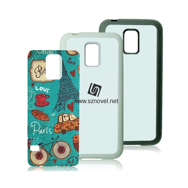 2D Sublimation Rubber Phone Case for SAM Galaxy S5 MINI