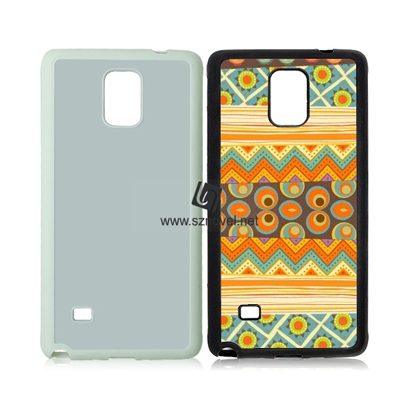 On Sale DIY Blank Sublimation Rubber Phone Case for SAM Galaxy Note 4