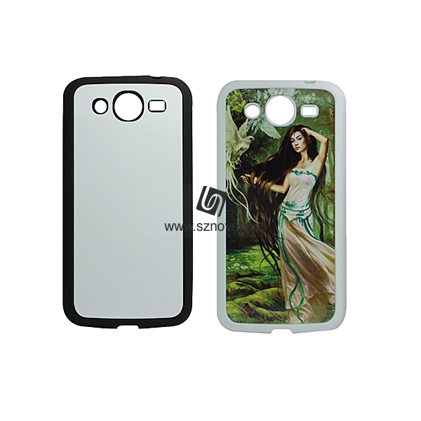 2D Sublimation Rubber Phone Case for SAM Galaxy Mega 5.8 I9150