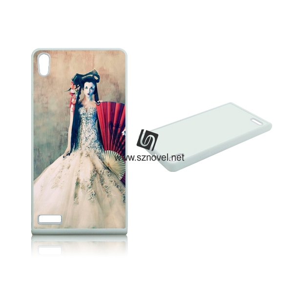 For Huawei P6 Custom Blank Sublimation 2D TPU Rubber Phone Case