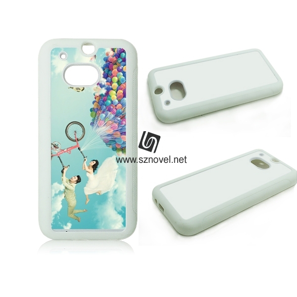 2D Sublimation Rubber Phone Case for HTC M8