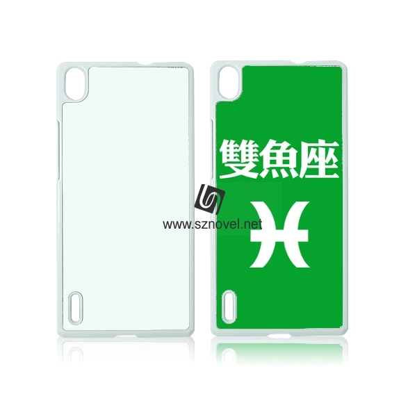 DIY 2D Sublimation Plastic Phone Shell for Huawei P7
