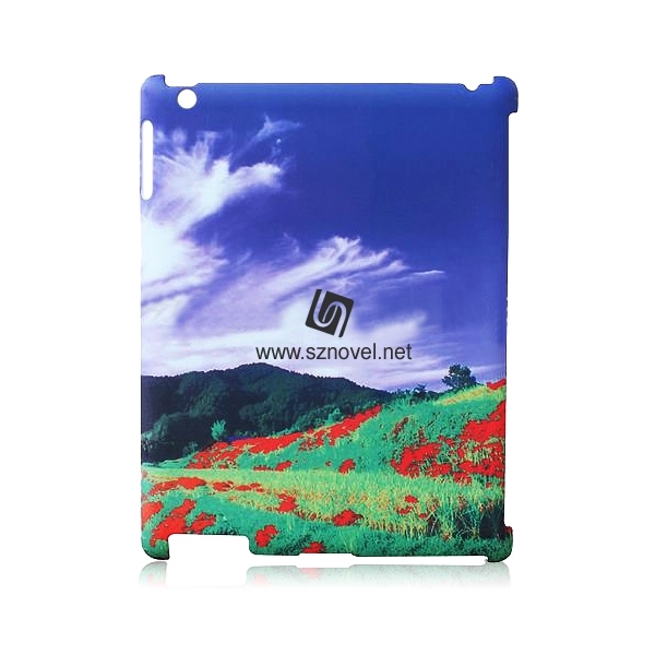 For iPad 2/3/4 Sublimation 3D Plastic Blank Tablet Back Cover