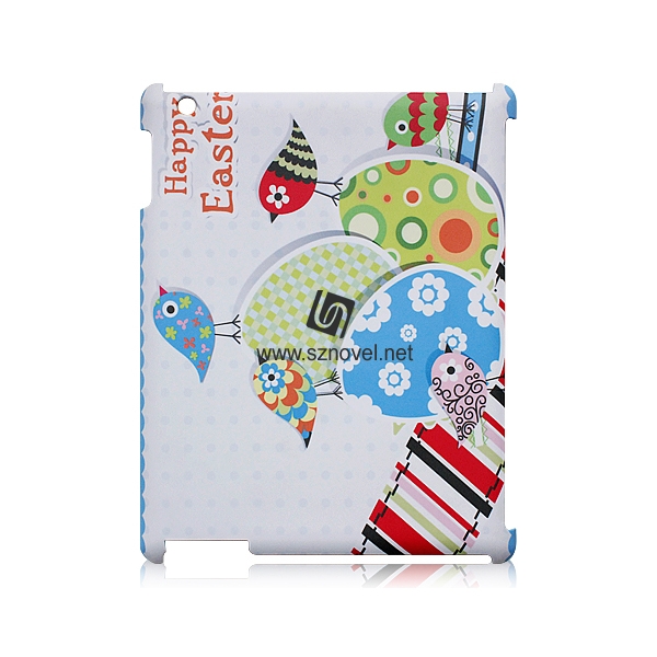 For iPad 2/3/4 Sublimation 3D Plastic Blank Tablet Back Cover