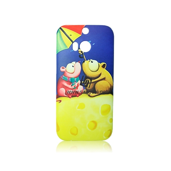 For HTC M8 Blank 3D Plastic Sublimation Phone Case