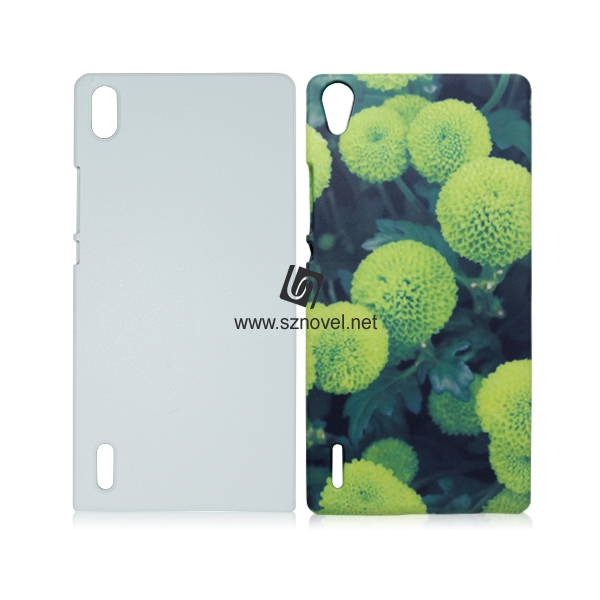 For Huawei P7 Sublimation 3D Blank Plastic Phone Case