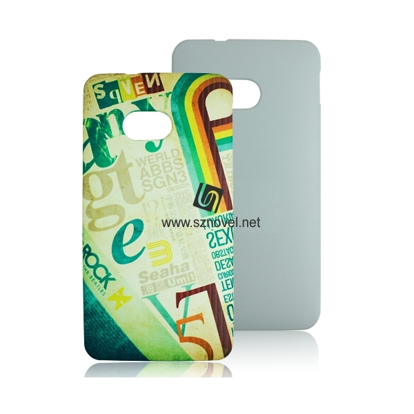 For HTC M7 Blank 3D Plastic Sublimation Phone Case