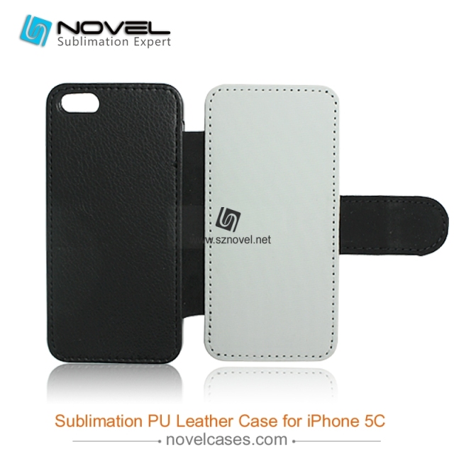 For iPhone 5C Sublimation PU Leather Phone Case, PU Phone Wallet