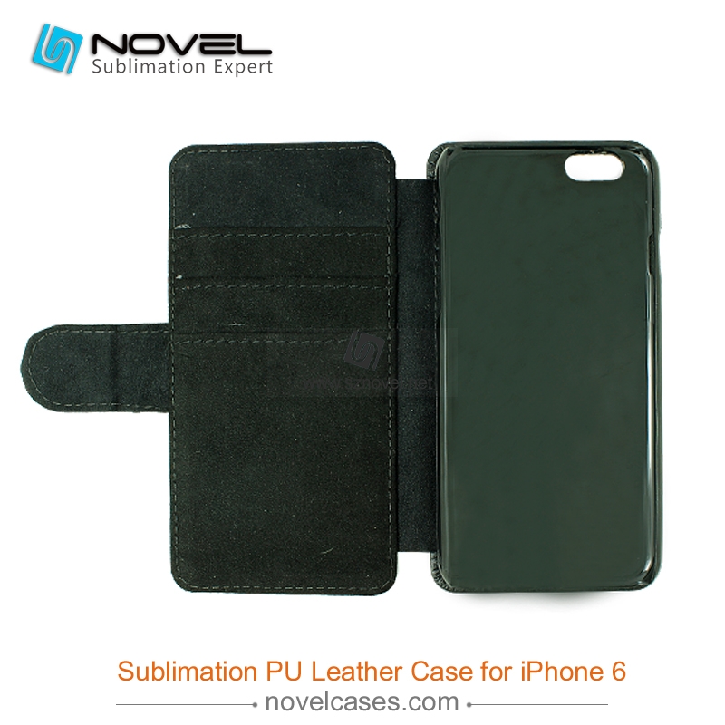For iPhone 6 Sublimation PU Leather Phone Case, PU Phone Wallet