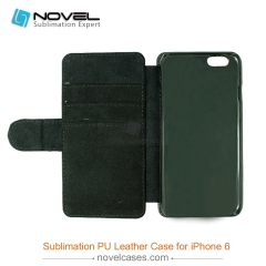 For iPhone 6 Sublimation PU Leather Phone Case, PU Phone Wallet