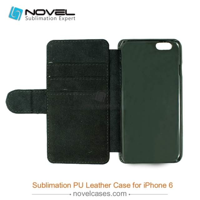For iPhone 6 Sublimation PU Leather Phone Case, PU Phone Wallet