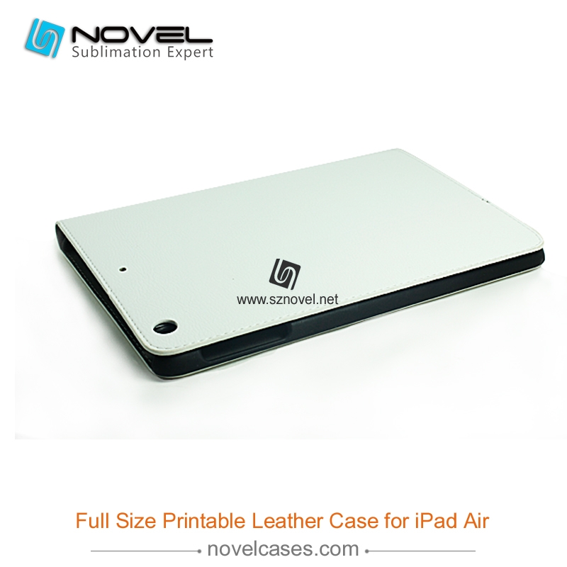 Full Size Printable Sublimation PU Leather Flip Cover for iPad Air