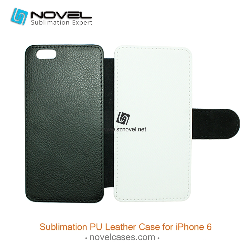 For iPhone 6 Sublimation PU Leather Phone Case, PU Phone Wallet