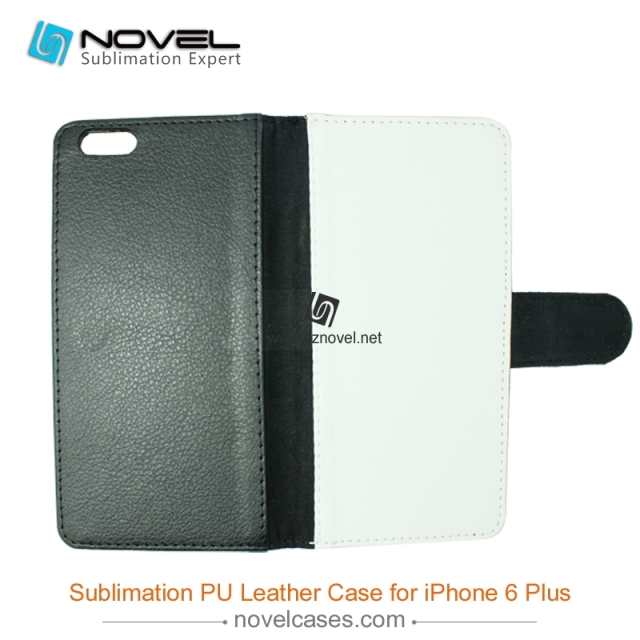 For iPhone 6 Plus Sublimation PU Leather Phone Case, PU Phone Wallet