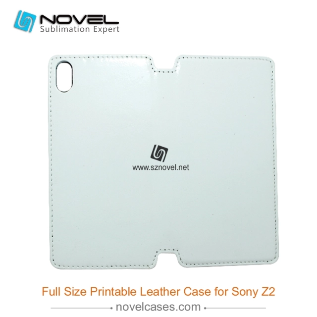 Full Size Printable Sublimation PU Leather Phone Case for Sony Z2