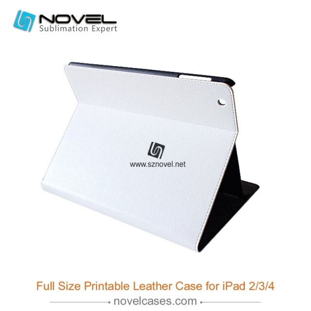 Full Size Printable Sublimation PU Leather Flip Cover for iPad 2/3