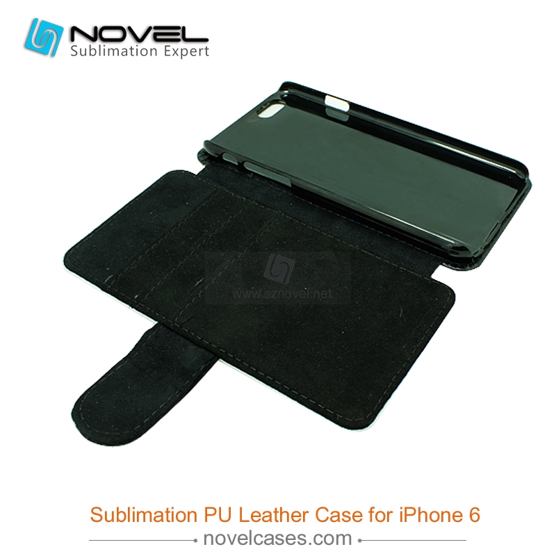 For iPhone 6 Sublimation PU Leather Phone Case, PU Phone Wallet