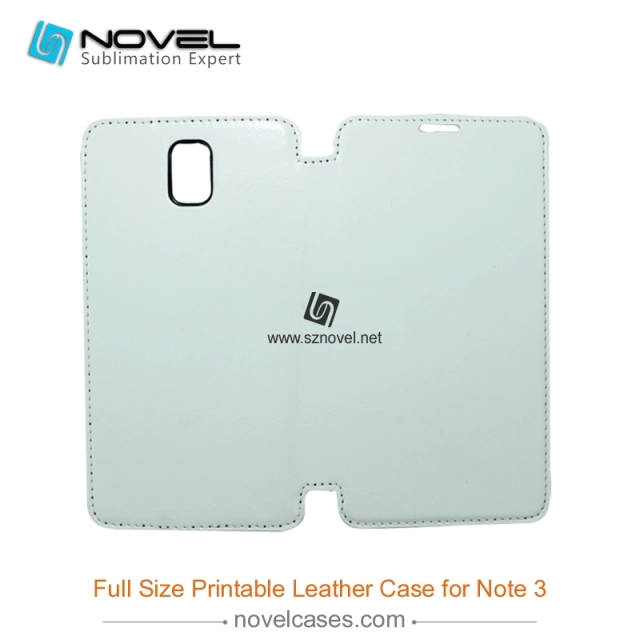 Full Size Printable Sublimation PU Leather Phone Case for Sam sung Galaxy Note 3