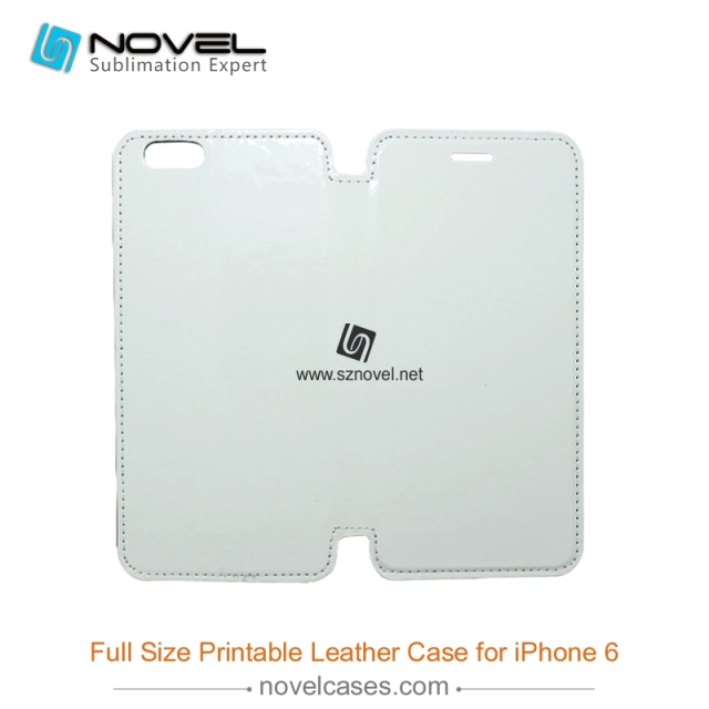 Full Size Printable Sublimation PU Leather Phone Case for iPhone 6