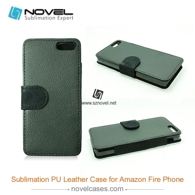 For Amazon Fire Phone Sublimation Leather Wallet, Blank PU Leather Phone Case