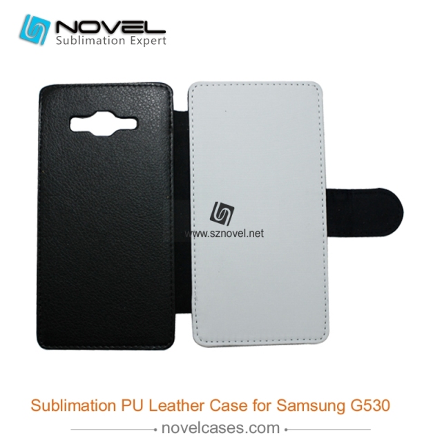 For Sam sung Galaxy Grand Prime G530 Sublimation Leather Wallet, Blank PU Leather Phone Case