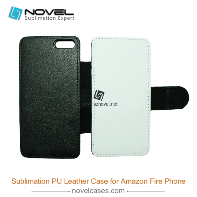 For Amazon Fire Phone Sublimation Leather Wallet, Blank PU Leather Phone Case