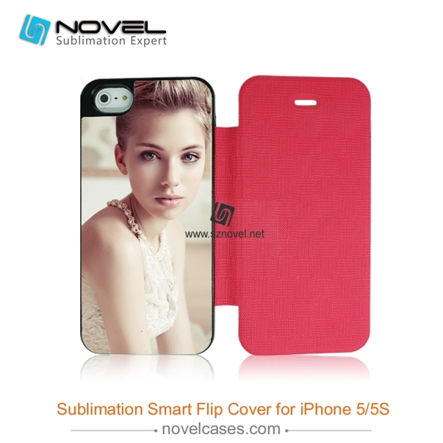 For iPhone 5, 5S Sublimation Smart Flip Cover