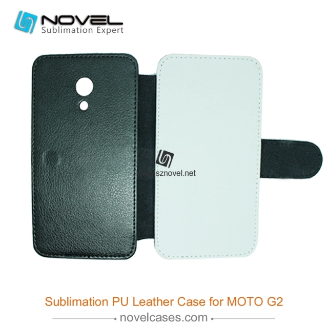 For Moto rola G2 Sublimation Leather Wallet, Blank PU Leather Phone Case