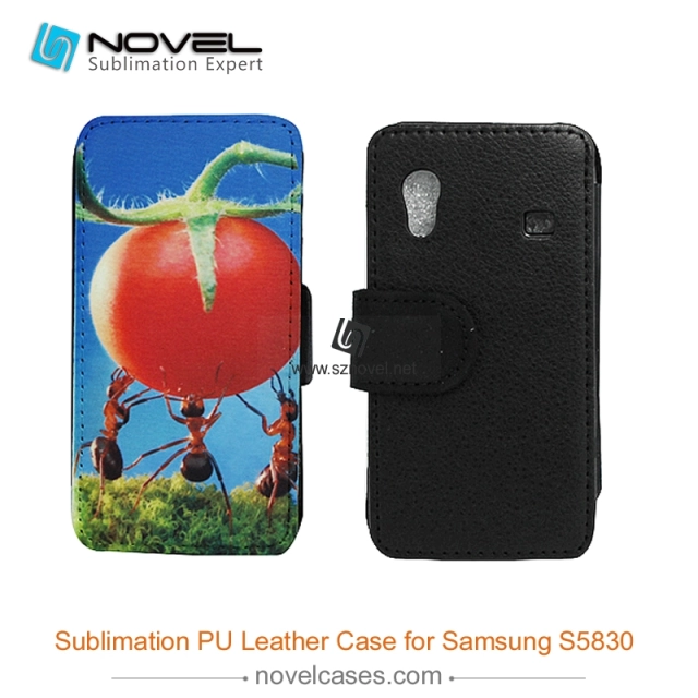 For Sam sung Galaxy ACE 1 S5830 Sublimation PU Leather Phone Case, PU Phone Wallet
