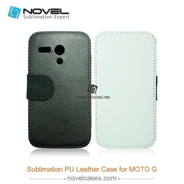 For Moto rola G Sublimation Leather Wallet, Blank PU Leather Phone Case