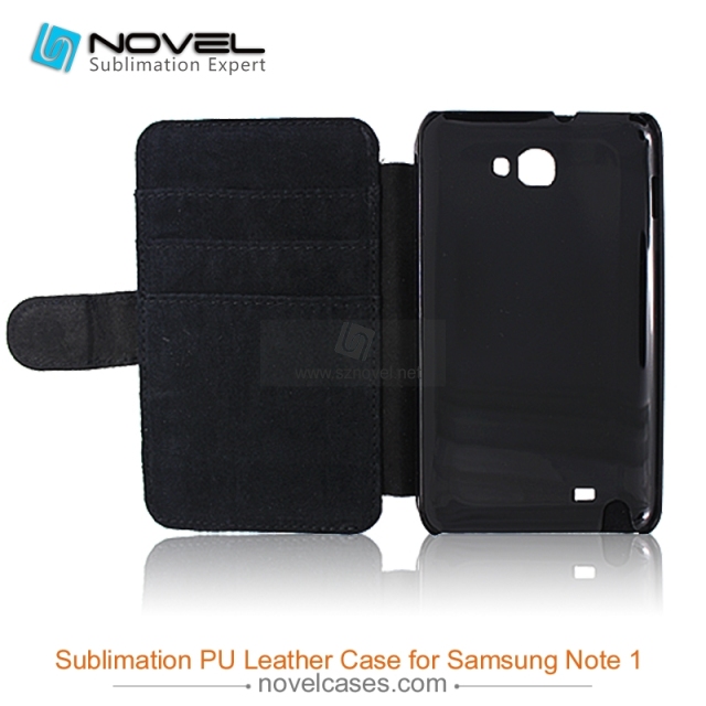 For Sam sung Galaxy Note 1 I9220 Sublimation Leather Case, Leather Phone Wallet