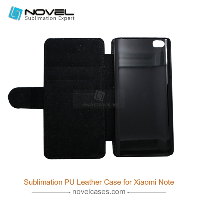 For Xiaomi Note Sublimation Leather Wallet, Blank PU Leather Phone Case