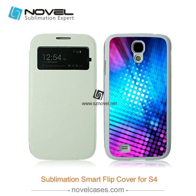 For SAM Galaxy S4 Sublimation Smart Flip Cover