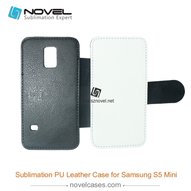 For Sam sung Galaxy S5 Mini Sublimation PU Leather Phone Case, PU Phone Wallet