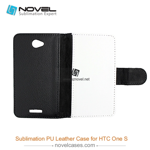 For HTC One S Sublimation Leather Wallet, Blank PU Leather Phone Case