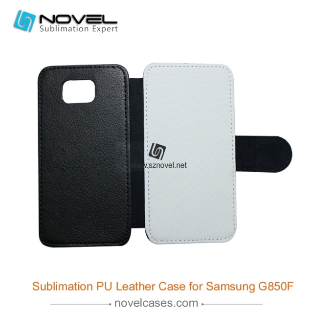 For Sam sung Galaxy Alpha G850F Sublimation Leather Wallet, Blank PU Leather Phone Case