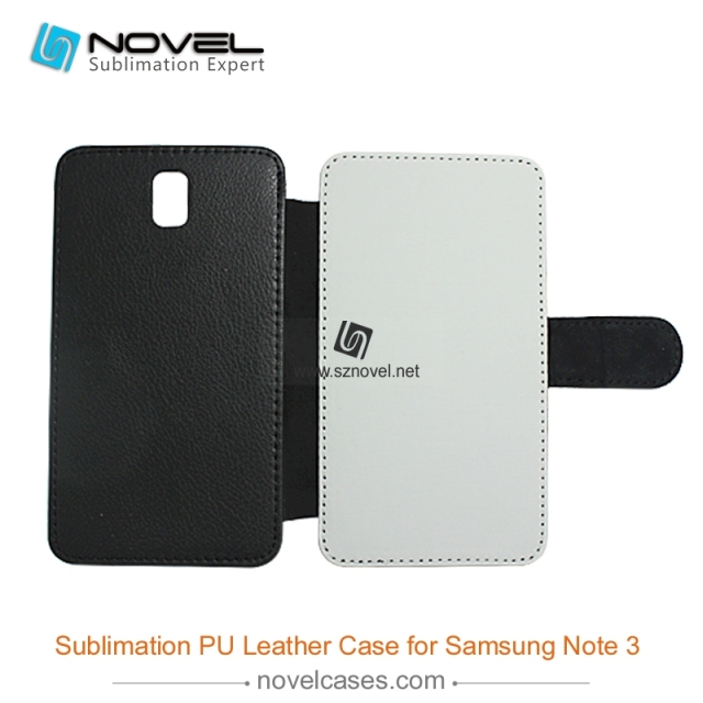 For Sam sung Galaxy Note 3 Sublimation Leather Case, Leather Phone Wallet