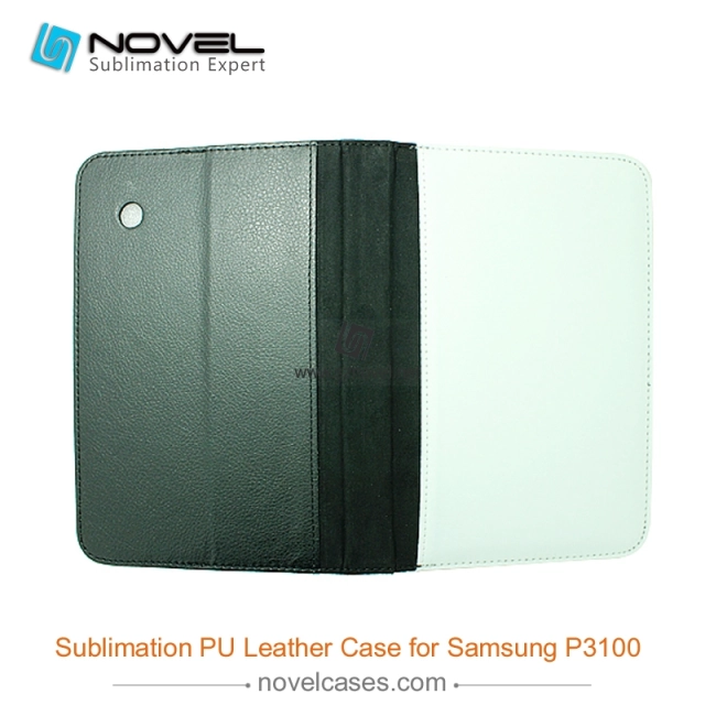 For Sam sung Galaxy P3100 Edge Sublimation Leather Wallet, Blank PU Leather Phone Case