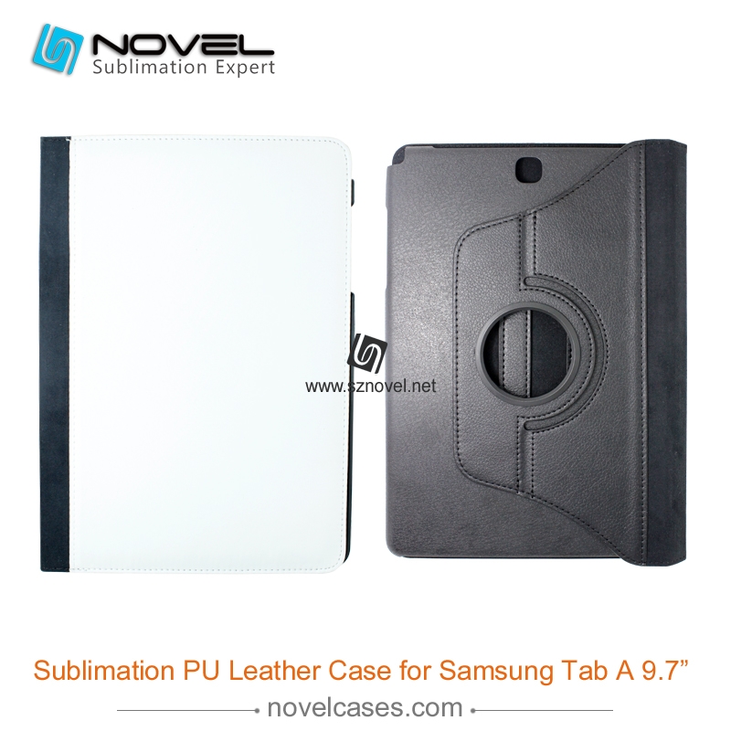 For Sam sung Galaxy Tab A 9.7" Sublimation Leather Wallet, Rotate Leather Case