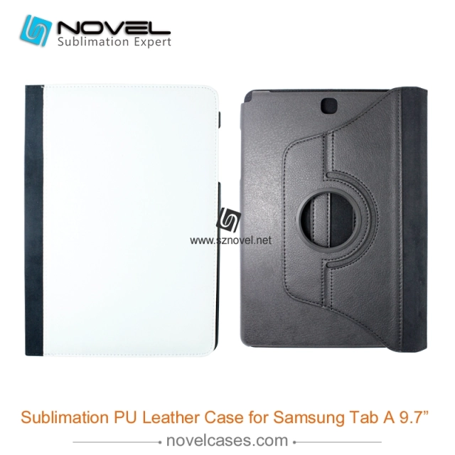 For Sam sung Galaxy Tab A 9.7&quot; Sublimation Leather Wallet, Rotate Leather Case