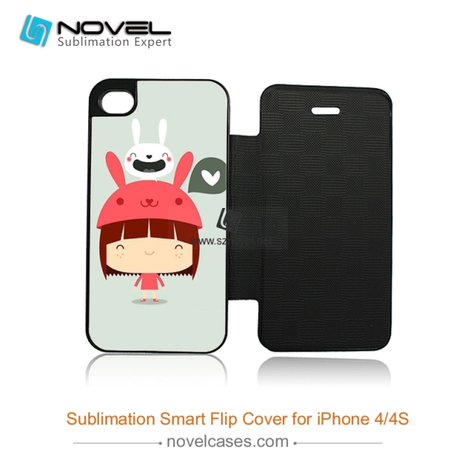 For iPhone 4 /4S Sublimation Smart Flip Cover