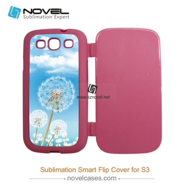 For SAM Galaxy S3 Sublimation Smart Flip Cover