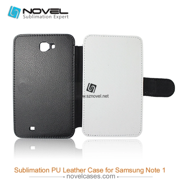 For Sam sung Galaxy Note 1 I9220 Sublimation Leather Case, Leather Phone Wallet