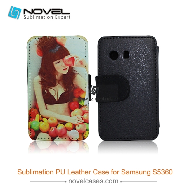 For Sam sung Galaxy S5360 Sublimation PU Leather Phone Case, PU Phone Wallet