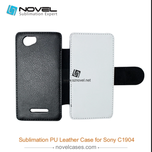 For Sony Xperia M C1904 Sublimation Leather Wallet, Blank PU Leather Phone Case