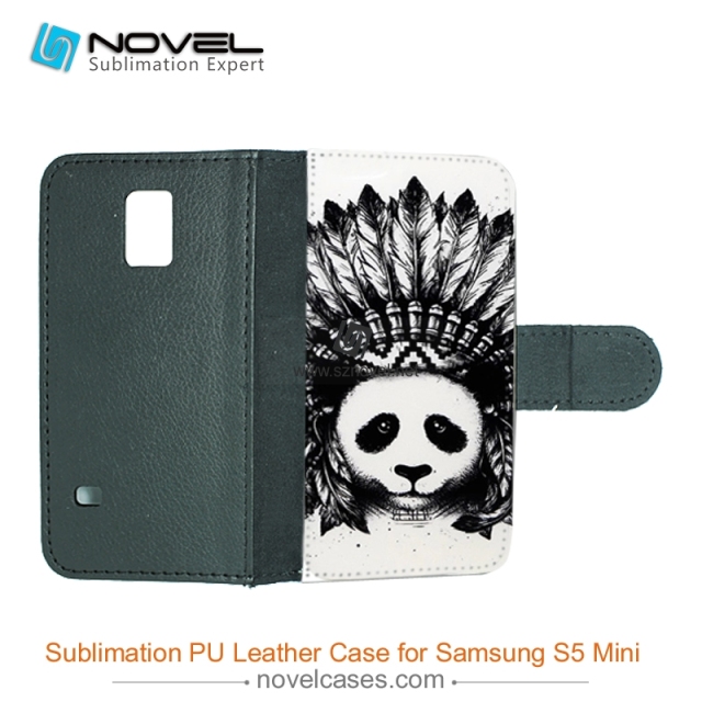 For Sam sung Galaxy S5 Mini Sublimation PU Leather Phone Case, PU Phone Wallet