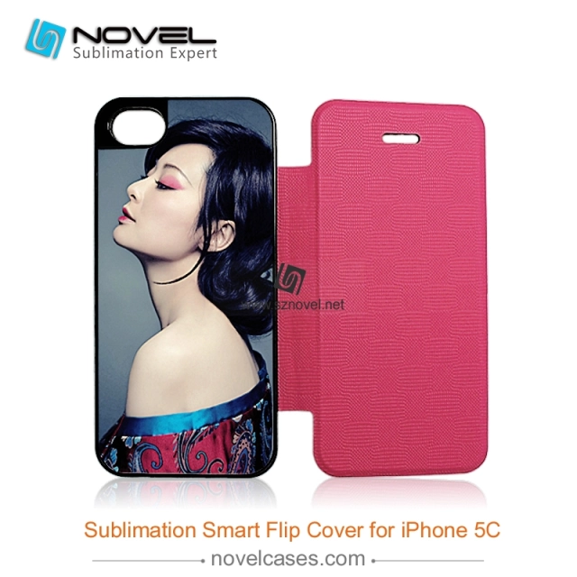 For iPhone 5C Sublimation Smart Flip Cover