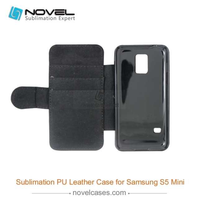 For Sam sung Galaxy S5 Mini Sublimation PU Leather Phone Case, PU Phone Wallet